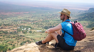 Jonathan Quioco on-location in Tsavo