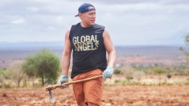 Jonathan Quioco on-location in Tsavo