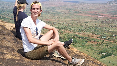 Loic on-location in Tsavo