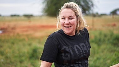 Isabel Evans in Tsavo