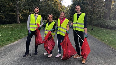 Litterpicking for a good cause Litterpicking for a good cause