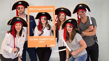 Wellington amazing race staff dressed as pirates